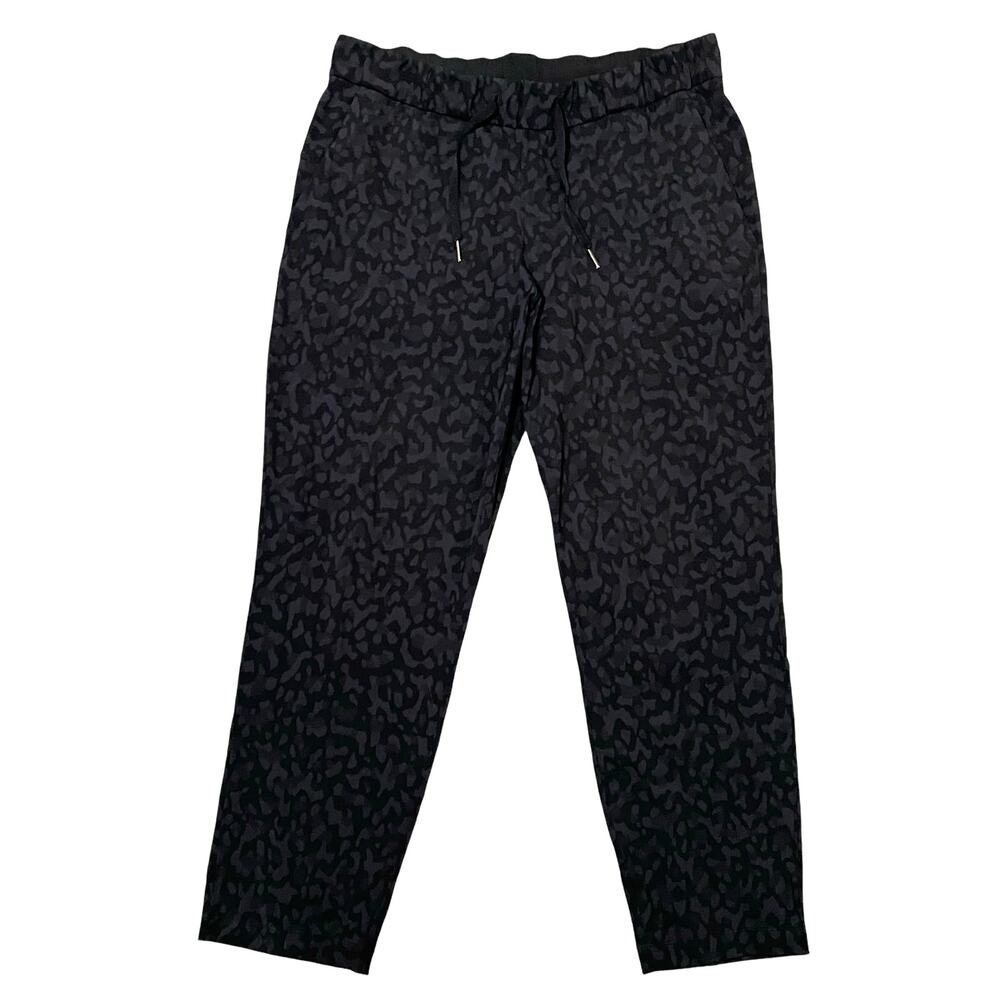 Lululemon On the Fly 7/8 Pants Formation Camo Gray Black W5CITS Gym Size 10